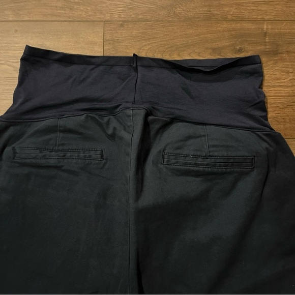 Old Navy Womens 16L 95% Cotton Maternity Bootcut Full Panel Blue Stretch Pockets - Picture 3 of 8